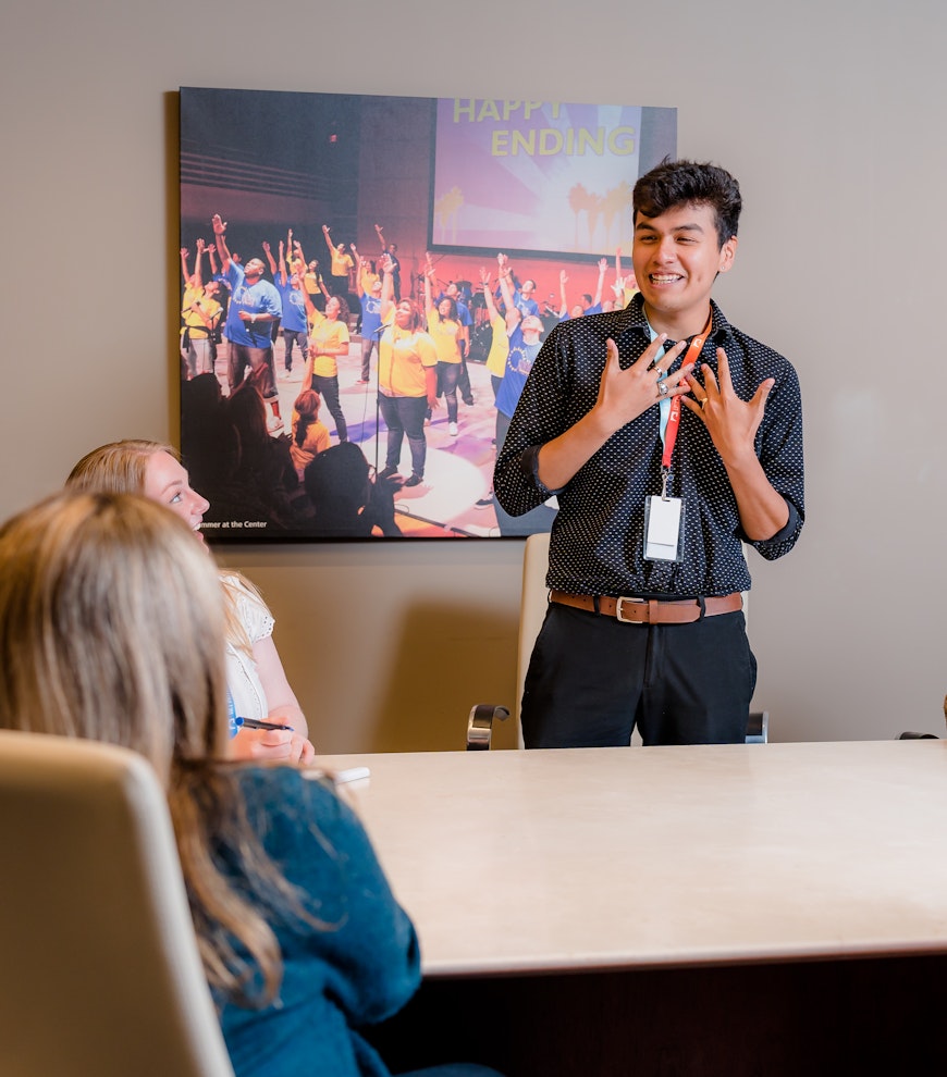Interns attend professional development sessions
