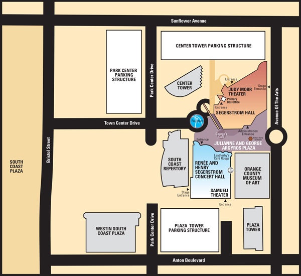 SCFTA parking structure map