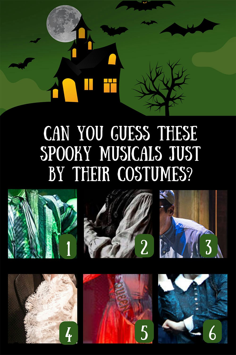 Can you guess these spooky musicals just by their costumes?