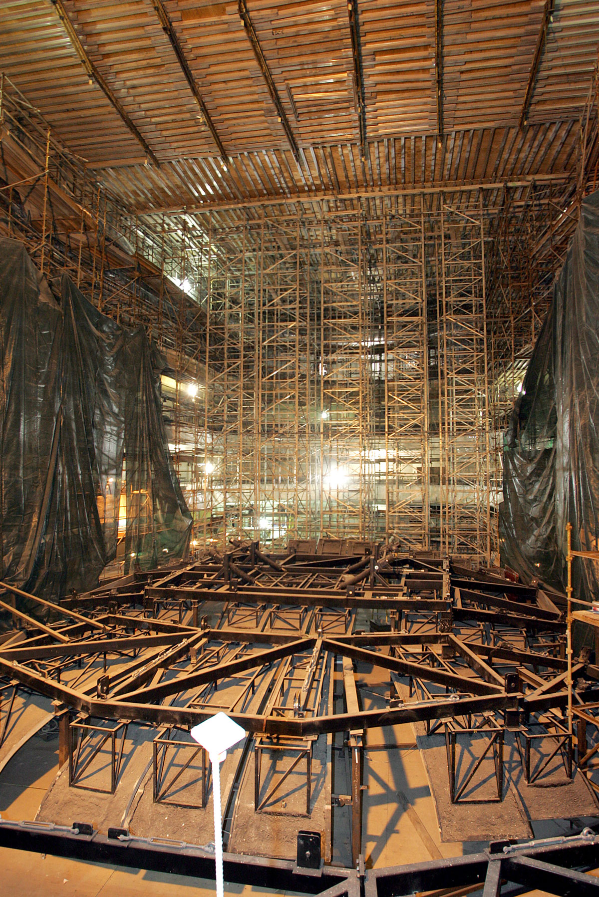 Renée and Henry Segerstrom Concert Hall interior construction